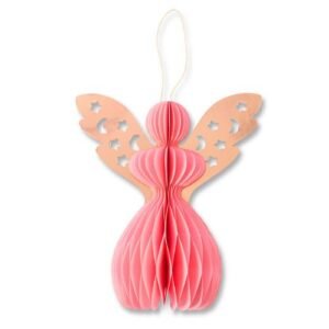 Honeycomb Angel Hanging Christmas Decoration
