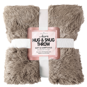 Hug & Snug Cozy Throw 150x200cm Assorted Colours
