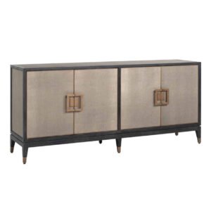 Textured Brass Trim Sideboard