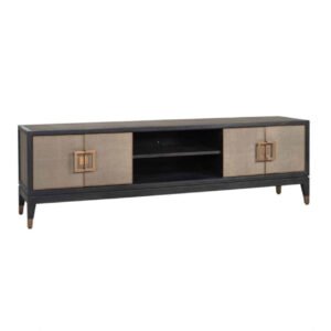 Textured Brass Trim Media Unit
