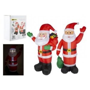 LED Light Up Inflatable Waving Santa 190cm