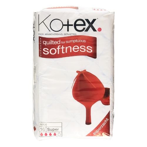 Kotex Maxi Super Sanitary Towels 16 Pack
