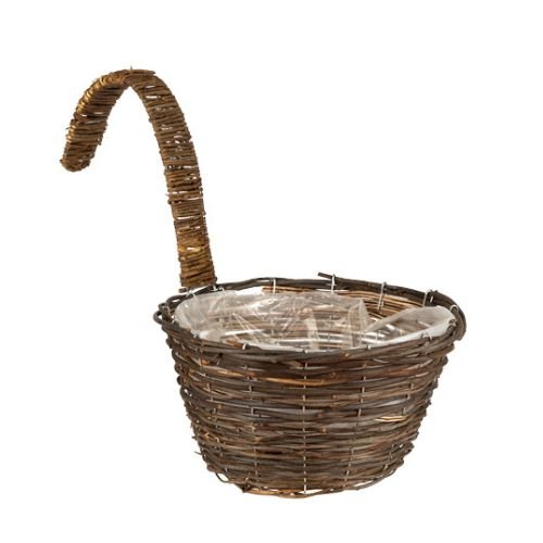 Large Wicker Over-Fence Hanging Garden Planting Basket Assorted Colours