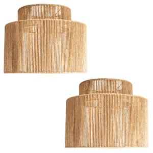 Large Organic Fabric 2 Tier Lampshade Assorted Packs