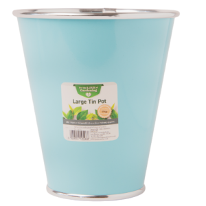 Decorative Large Tin Colourful Plant Pot 17cm