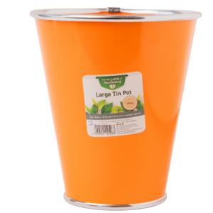 Decorative Large Tin Colourful Plant Pot 17cm