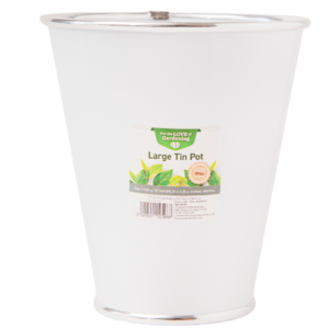 Decorative Large Tin Colourful Plant Pot 17cm