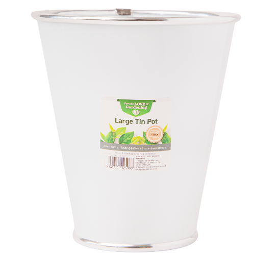 Decorative Large Tin Colourful Plant Pot 17cm