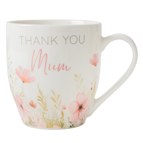 Thank You Mum Floral Hugga Mug 500ml