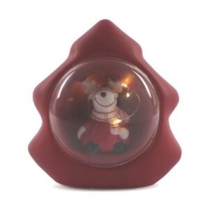 Red Light Up Christmas Character Ornaments Assorted Designs