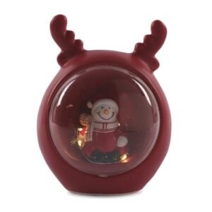 Red Light Up Christmas Character Ornaments Assorted Designs