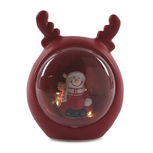 Red Light Up Christmas Character Ornaments Assorted Designs