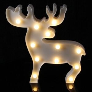 Reindeer Marquee Light Festive Christmas Decoration