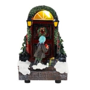 Knocking Door Light Up Christmas Ornament