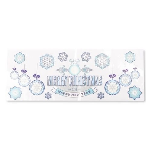 Christmas Long Glitter Stickers Assorted Designs