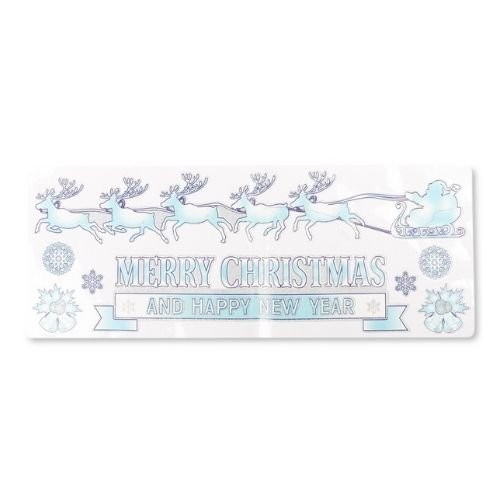 Christmas Long Glitter Stickers Assorted Designs
