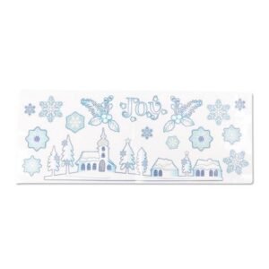 Christmas Long Glitter Stickers Assorted Designs