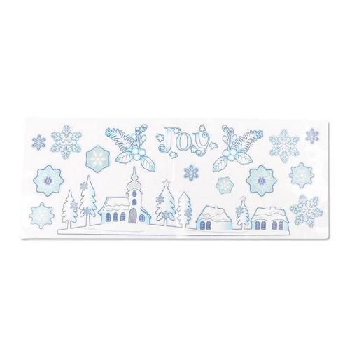 Christmas Long Glitter Stickers Assorted Designs