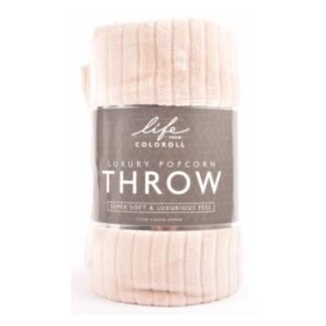 Super Soft Textured Popcorn Throw 130 x 150cm Assorted Colours