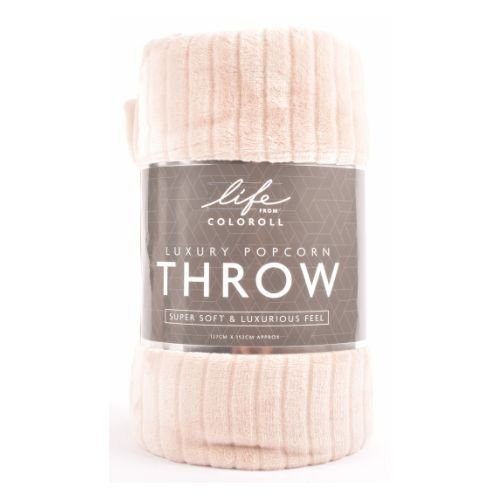 Super Soft Textured Popcorn Throw 130 x 150cm Assorted Colours