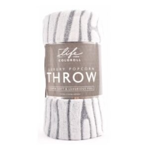 Super Soft Textured Popcorn Throw 130 x 150cm Assorted Colours