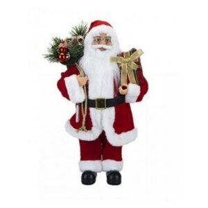 Luxury Santa Standing Christmas Decoration Red Suit 62cm