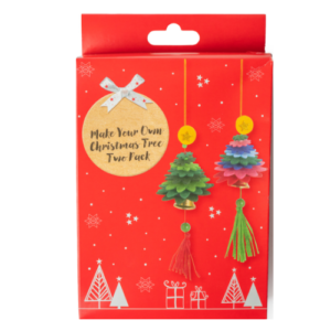 Kids DIY Craft Kit Make Your Own Felt Christmas Tree 2 Pack