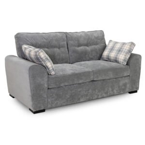 Maxton Fabric 3 Seater Sofa In Grey