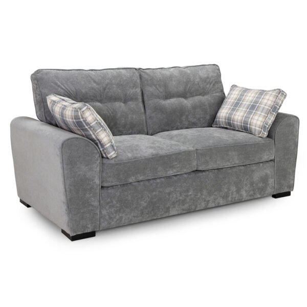 Maxton Fabric 3 Seater Sofa In Grey