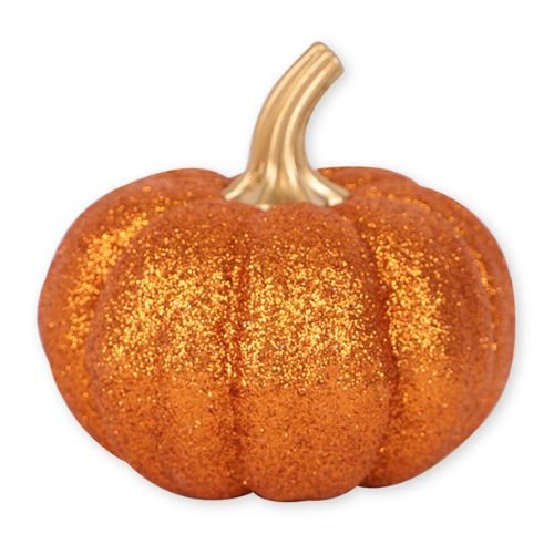 Medium Glitter Pumpkin Halloween Decorations Assorted Colours