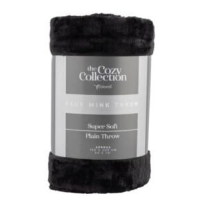 Faux Mink Throw 150cm x 200cm Assorted Colours