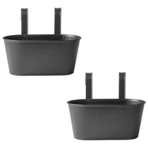 Over Fence Diamond Planter Black 26.5cm Assorted Packs