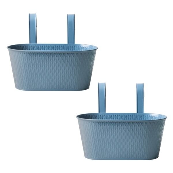 Over Fence Diamond Planter Blue 26.5cm — Pack of 2