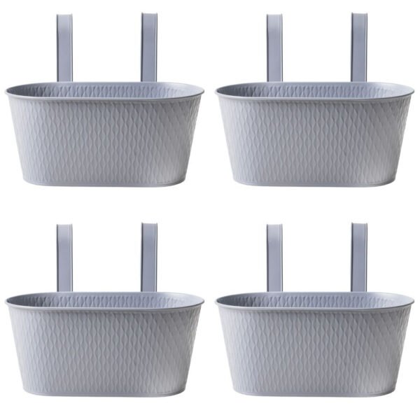 Over Fence Diamond Planter Grey 26.5cm — Pack of 4