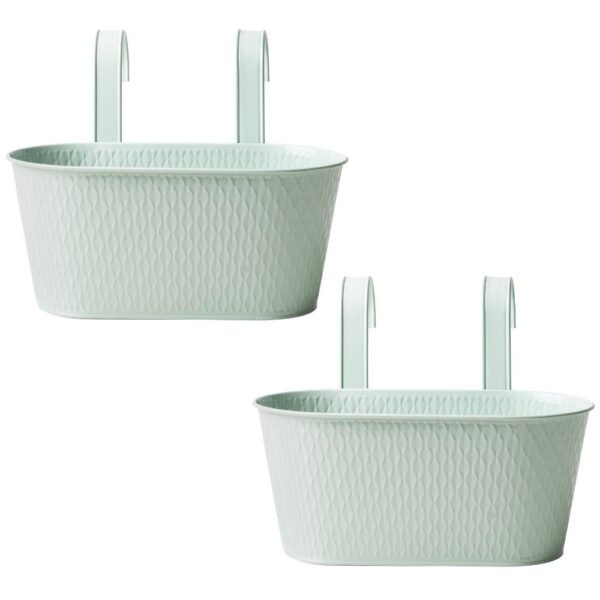 Over Fence Diamond Planter Sage Green 26.5cm — Pack of 2
