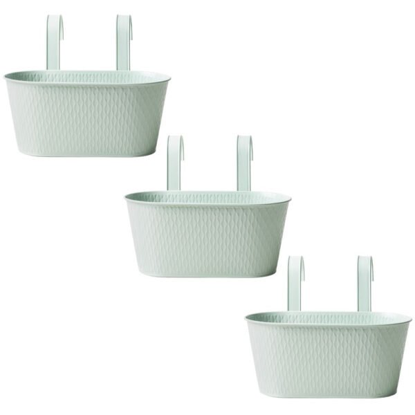 Over Fence Diamond Planter Sage Green 26.5cm — Pack of 3