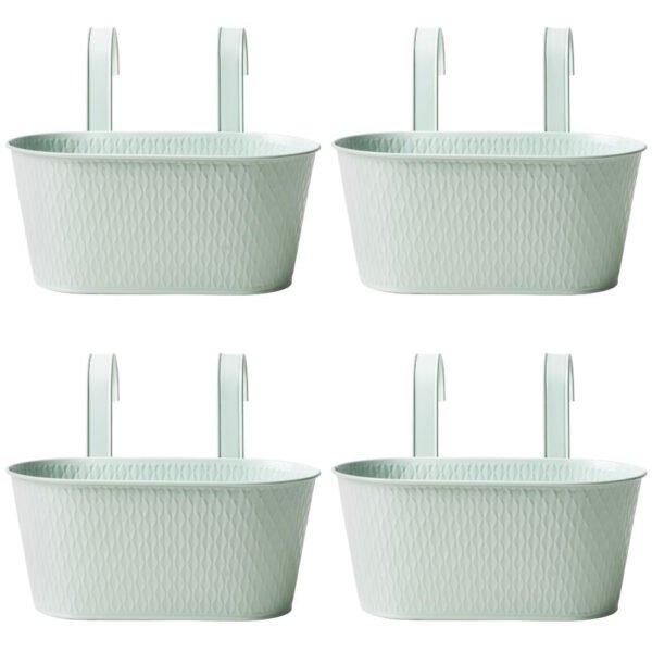 Over Fence Diamond Planter Sage Green 26.5cm — Pack of 4