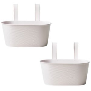 Over Fence Lined Planter White 26.5cm Assorted Packs