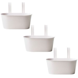 Over Fence Lined Planter White 26.5cm Assorted Packs