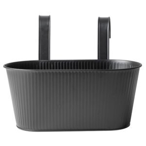 Over Fence Ribbed Planter Black 26.5cm Assorted Packs