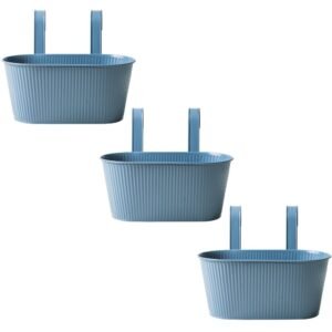 Over Fence Ribbed Planter Blue 26.5cm Assorted Packs