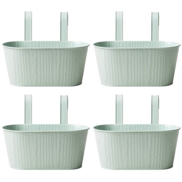 Over Fence Textured Planter Sage Green 26.5cm — Pack of 4