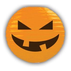 Halloween Pumpkin Paper Lanterns Assorted Colours 2 Pack