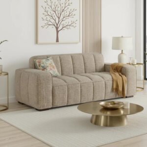 Pelaro Fabric 3 Seater Sofa in Beige