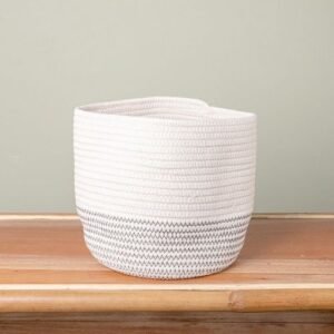 White Petrichor Rope Basket Assorted Sizes