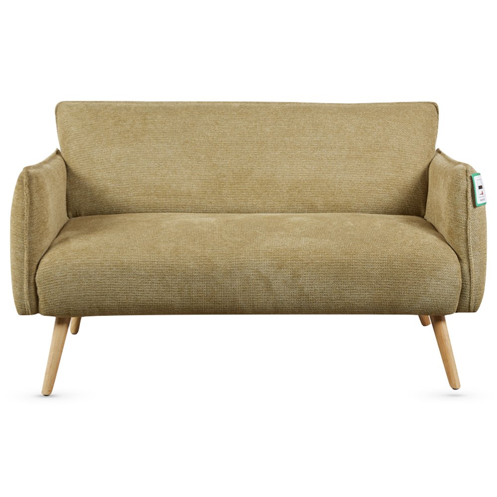 Picton Fabric 2-Seater Sofa – Olive Green