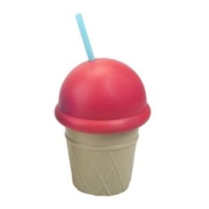 Pastel Ice Cream Drink Cup With Straw