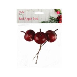 Christmas Artificial Apple Picks Assorted Designs