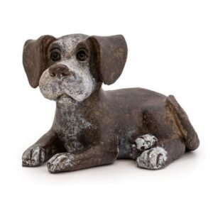 Small Resin Listening Puppy Ornament 7cm x W 10cm