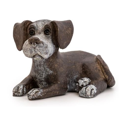 Small Resin Listening Puppy Ornament 7cm x W 10cm